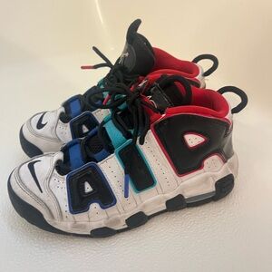 Nike Red and Blue Sneakers with Cushioned Comfort